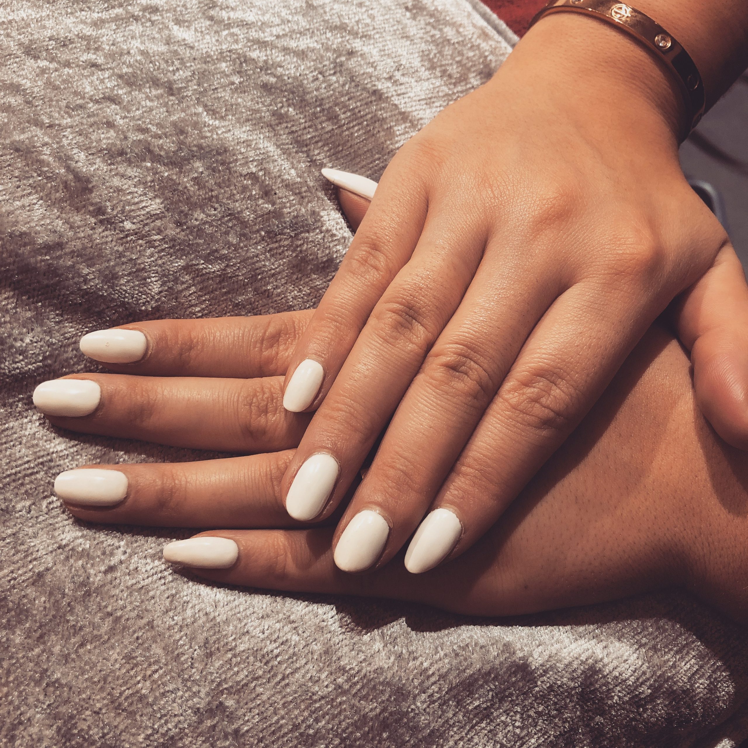 White Gel Manicure